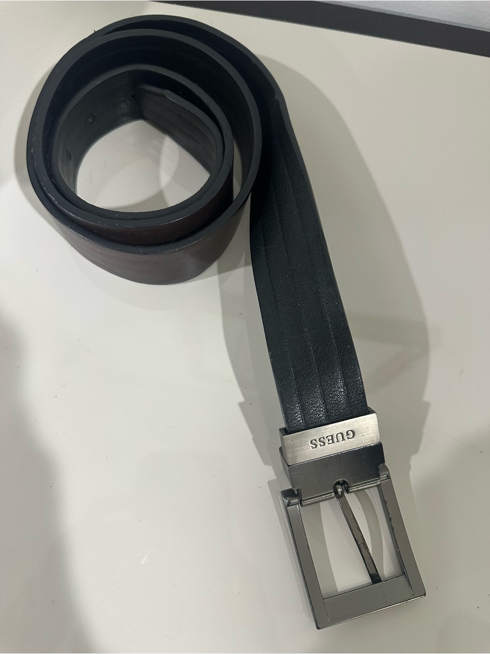 Guess Reversible Men's Belt Brown & Black Waist 38-40